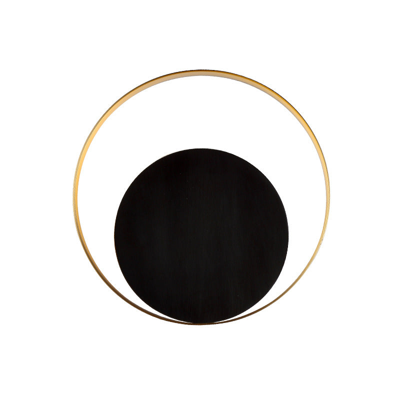 Moderner minimalistischer Eisenkreisring 1-Licht Wandlampe für das Schlafzimmer