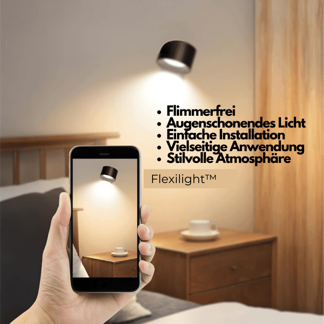 360° kabellose wiederaufladbare Wandleuchte | Vielseitige LED-Beleuchtungslösung