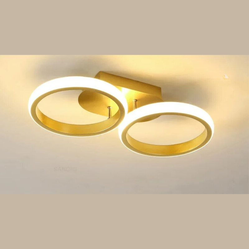 Moderner LED-Ring-Kronleuchter – Minimalistische Deckenleuchte für Wohnzimmer und Essbereich