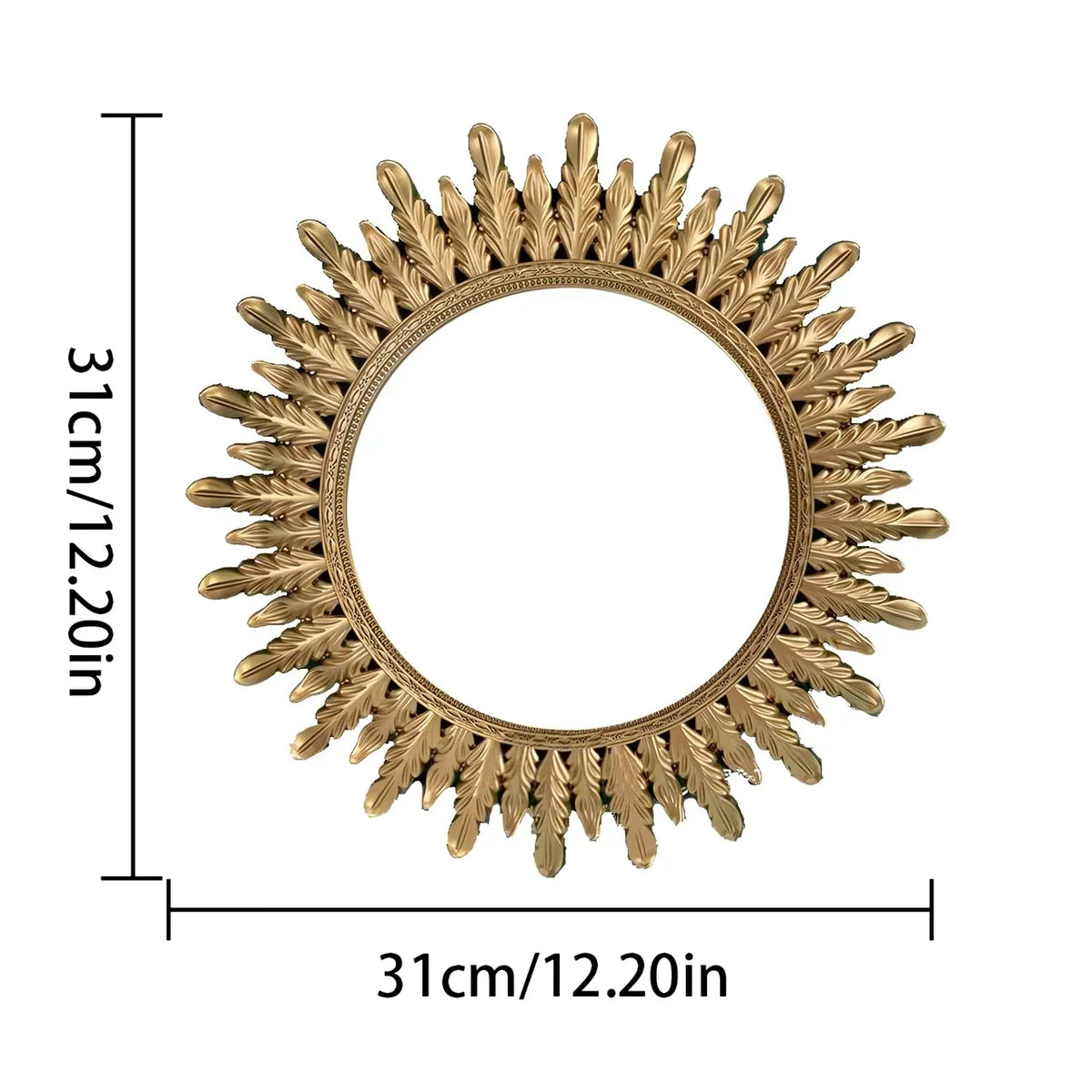 Heim Zeile | 31cm runder Wandspiegel