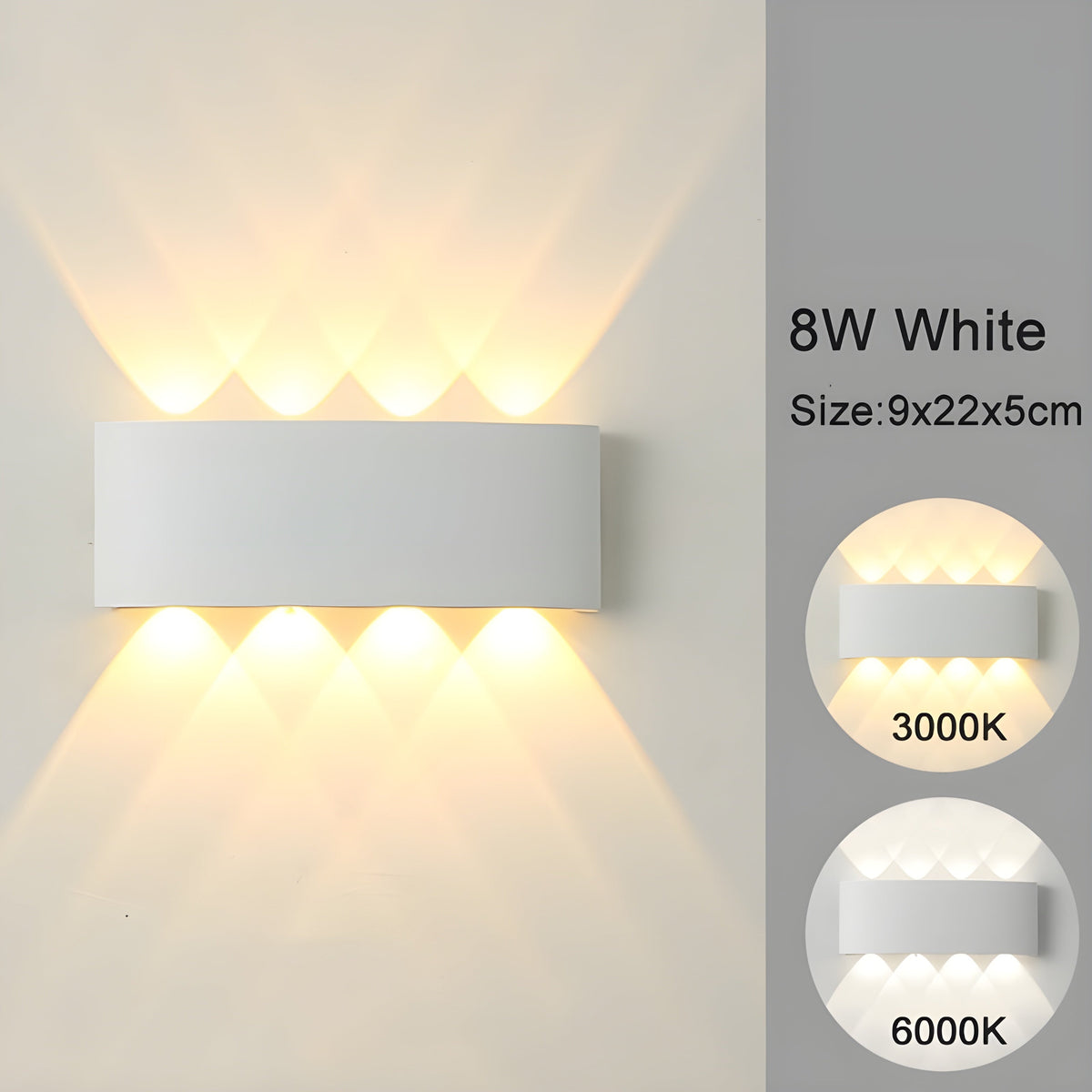LED-Wandlampen für den Innen- und Außenbereich