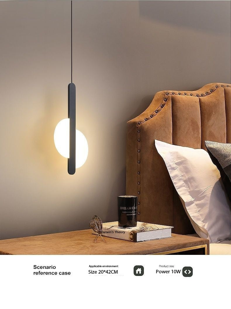 Moderner Minimalistischer Nachttisch Pendelleuchte