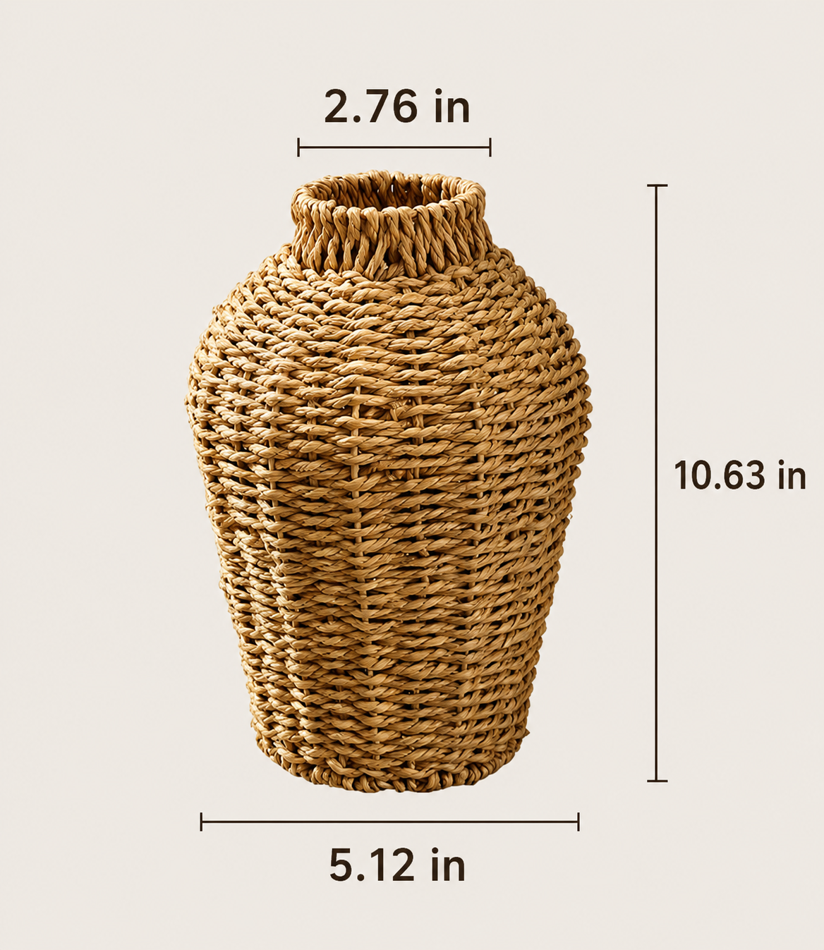 Handgewebter Seegras Deko Vase Korb
