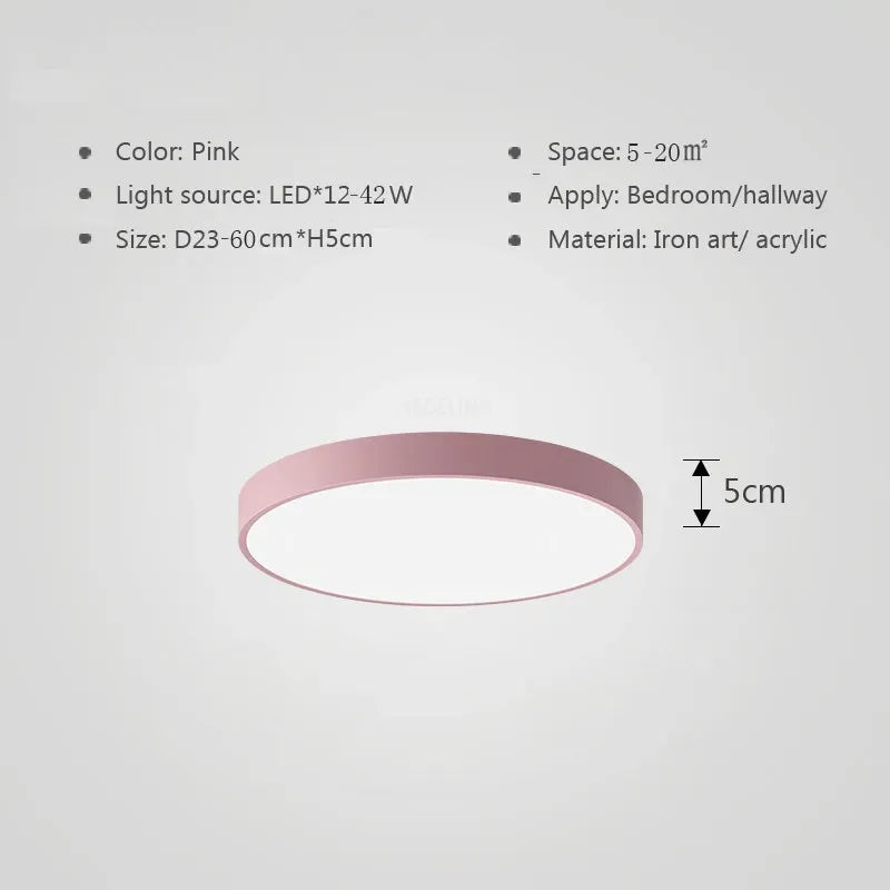 Mehrfarbige LED-Deckenleuchte – Modernes, farbenfrohes Licht für Wohnzimmer und Schlafzimmer