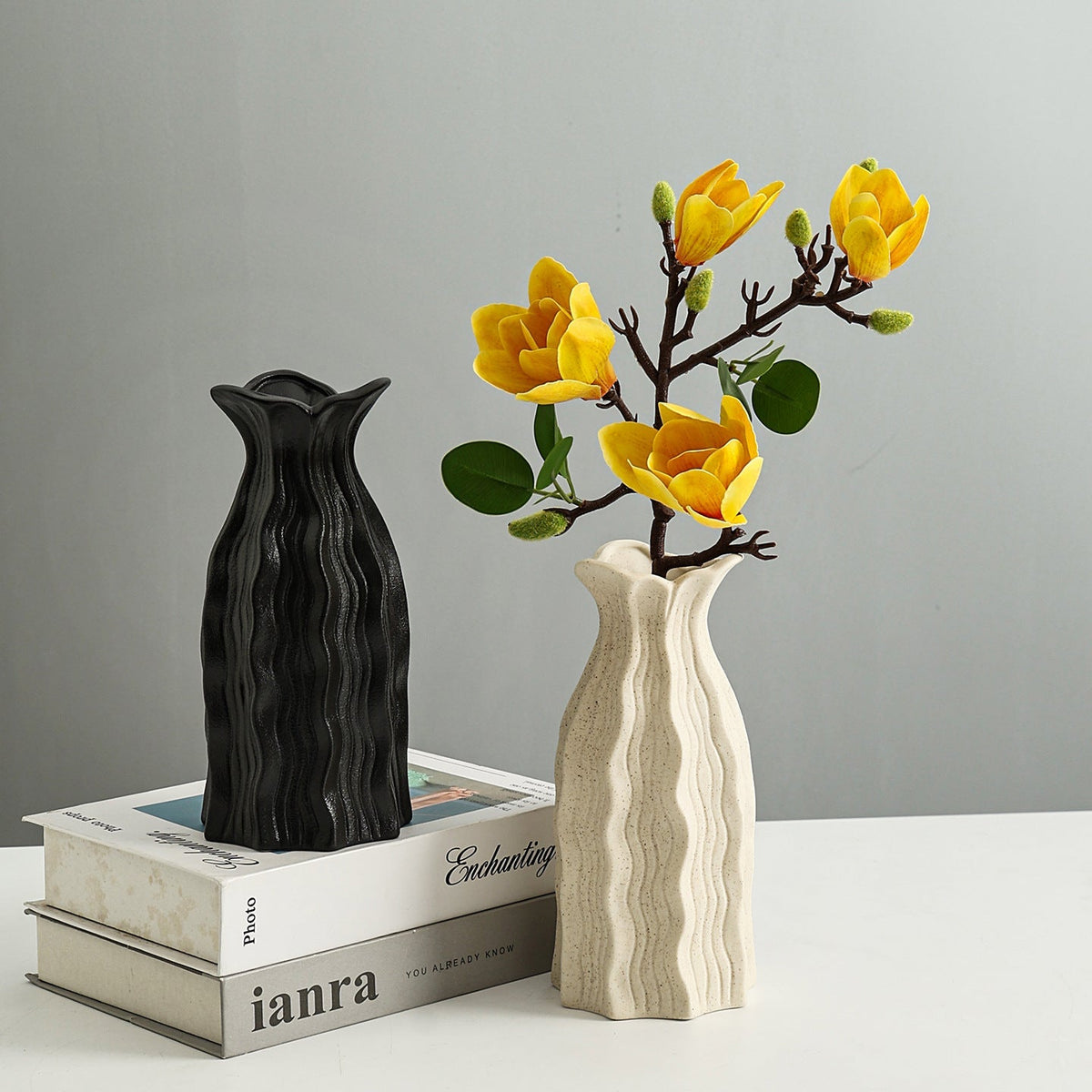 Künstlerische moderne Keramik Blumen vase