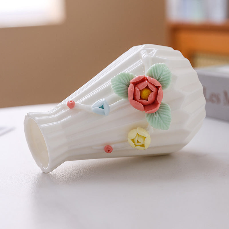 Dekorative florale Keramikvase