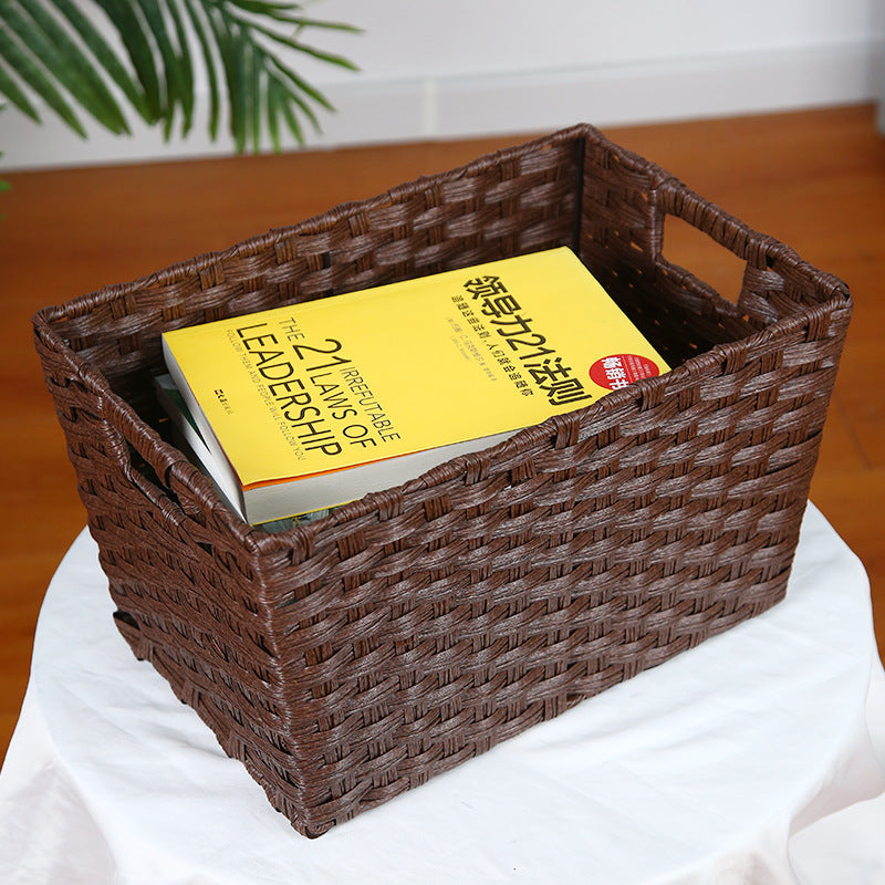 Stilvolle Aufbewahrungsbox mit dekorativem Stoffeinsatz