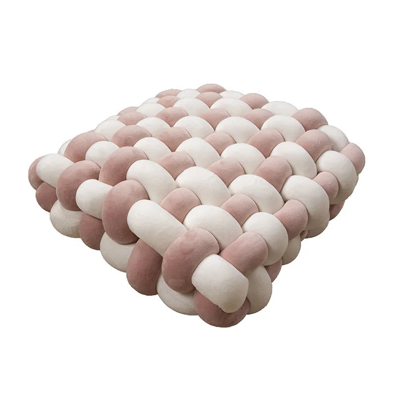 Chunky Woven Knot Cushion | Heim Zeile
