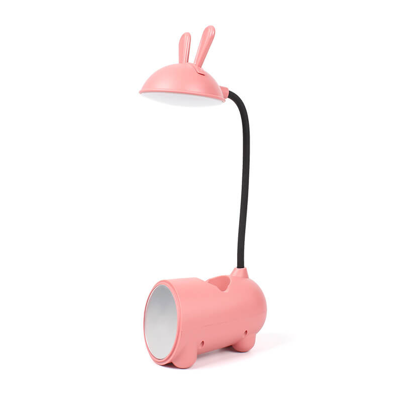 Cartoon Kreativ Rabbit LED Touch USB Stift Halter Schreibtisch Lampe