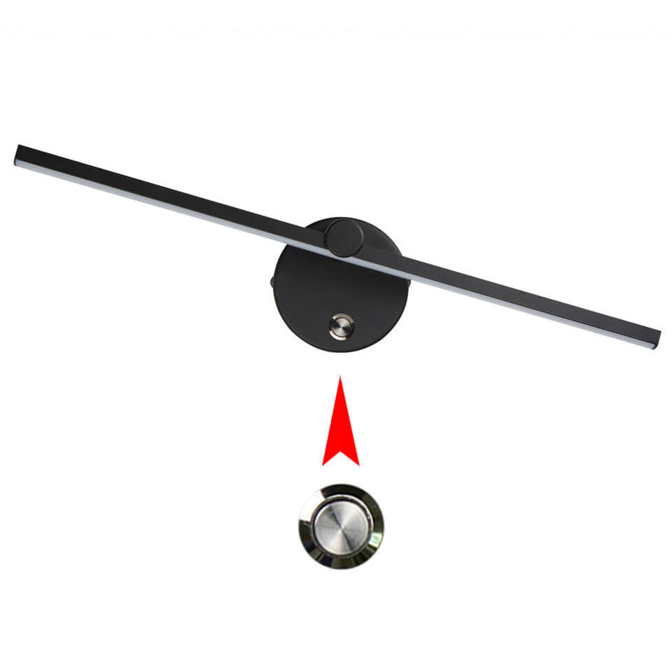 Nordic Minimalist Aluminium Langstreifen Schalter LED Spiegel Wandlicht Lampe