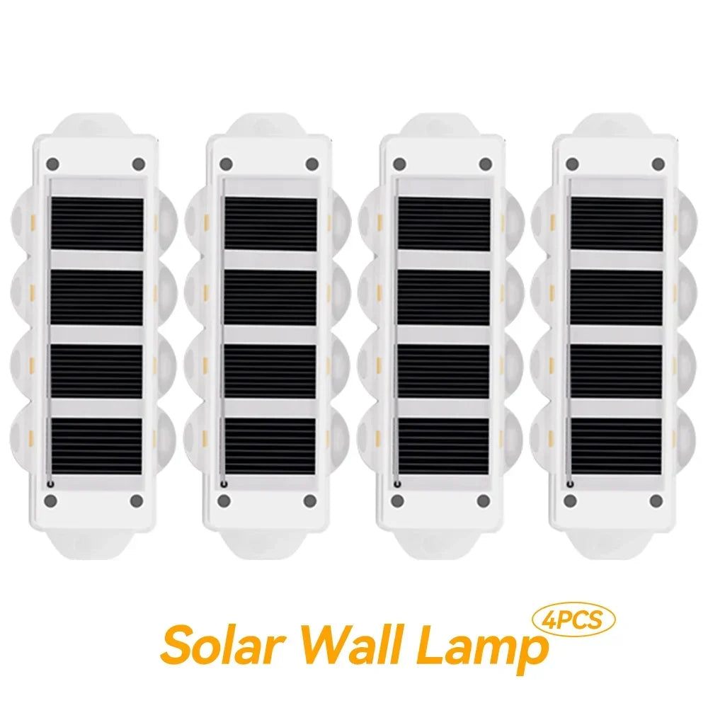 Solar-Wandleuchten Solavine | Warmweißes Licht | IP44 wetterfest | Für Zaun, Terrasse & Garten | 8 Stunden Lichtdauer