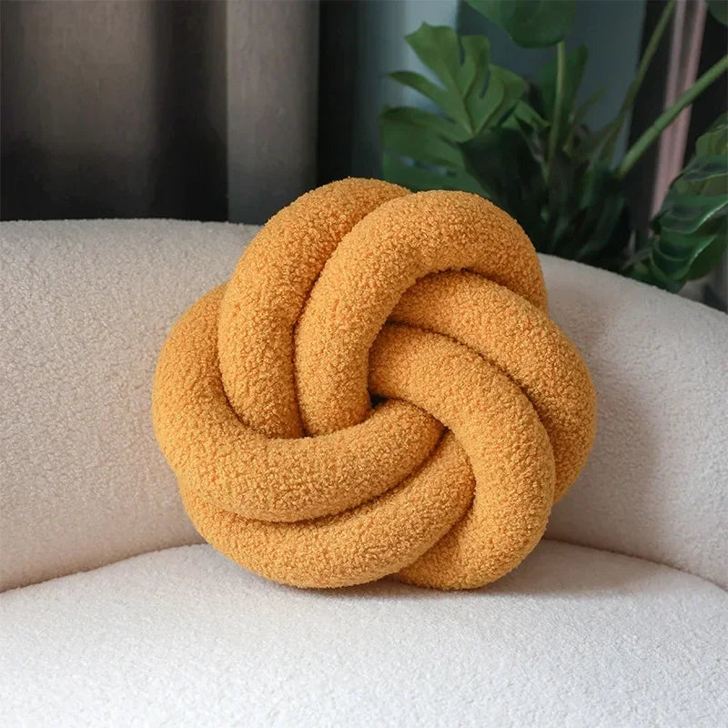 Nordic Cotton Boucle Knoten Kissen | Heim Zeile
