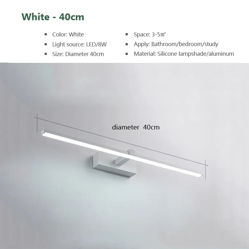 Moderne Gold LED Wandleuchte – Badezimmer-Spiegelleuchte mit Touch-Schalter für Schlafzimmer, Wohnzimmer und Schminkbeleuchtung | Heim Zeile