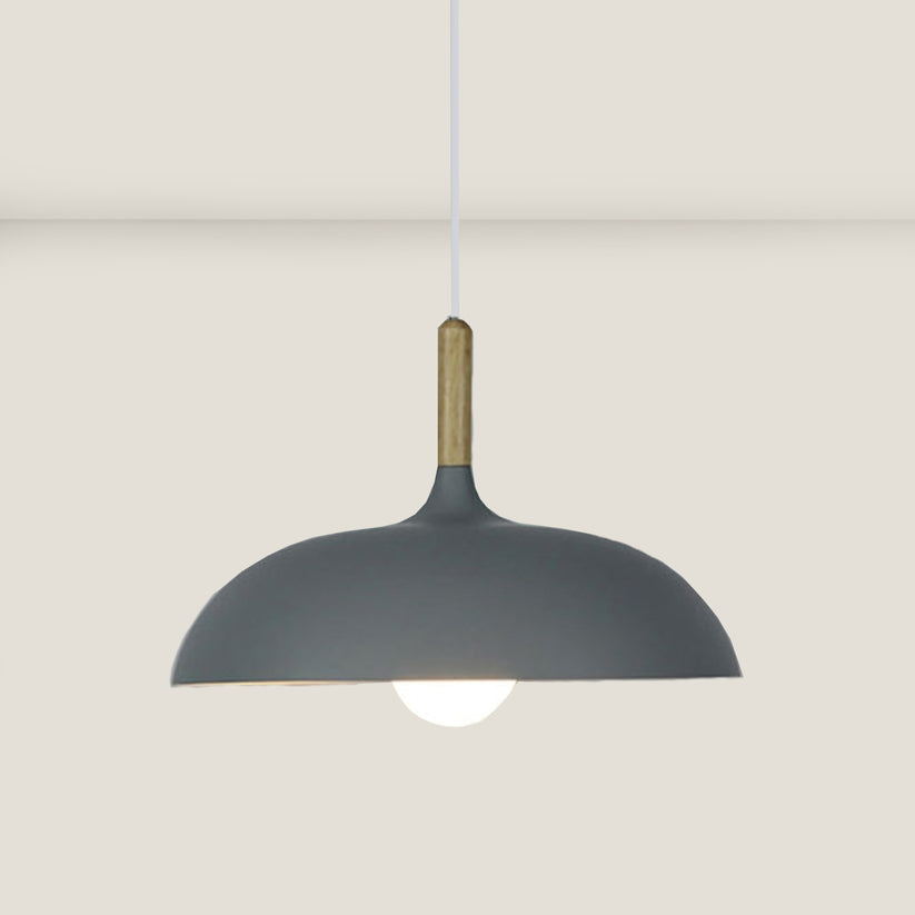 Eichenholz-Deckenlampe im nordischen Design – LED-Holz-Deckenleuchte