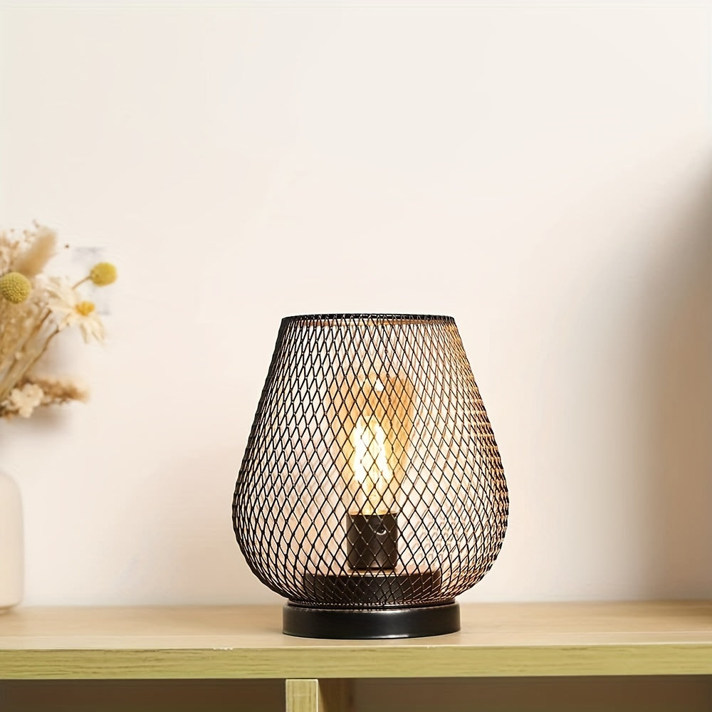 RusticMesh Tischlampen-Set Industriestil und Ambientebeleuchtung