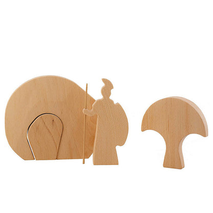 Oster Szene Holz Dekoration
