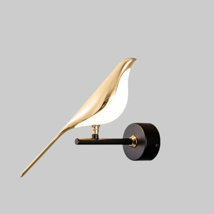 Moderne LED Wandleuchten Vogel Design