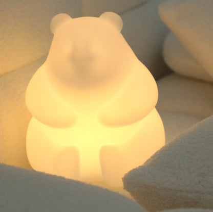 Zeitgenössische kreative Bär PE LED Tischlampe für das Wohnzimmer