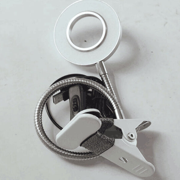 Kreative einfache USB-Hosenknopf-LED-Lese-Clip-Schreibtischlampe