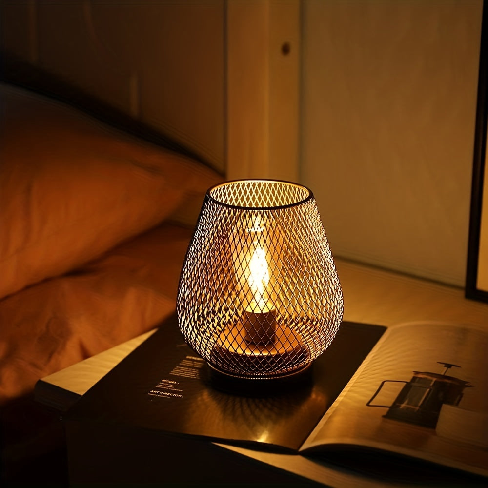 RusticMesh Tischlampen-Set Industriestil und Ambientebeleuchtung