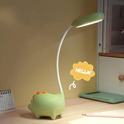Wiederaufladbare LED-Schreibtischlampe mit Cartoon Dinosaurier Augenpflege