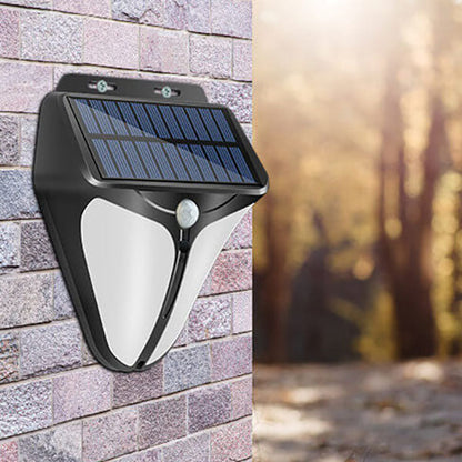 Solar Intelligentes Dreieck Außen Wasserdichte Körper Sensor Patio LED Wandlicht