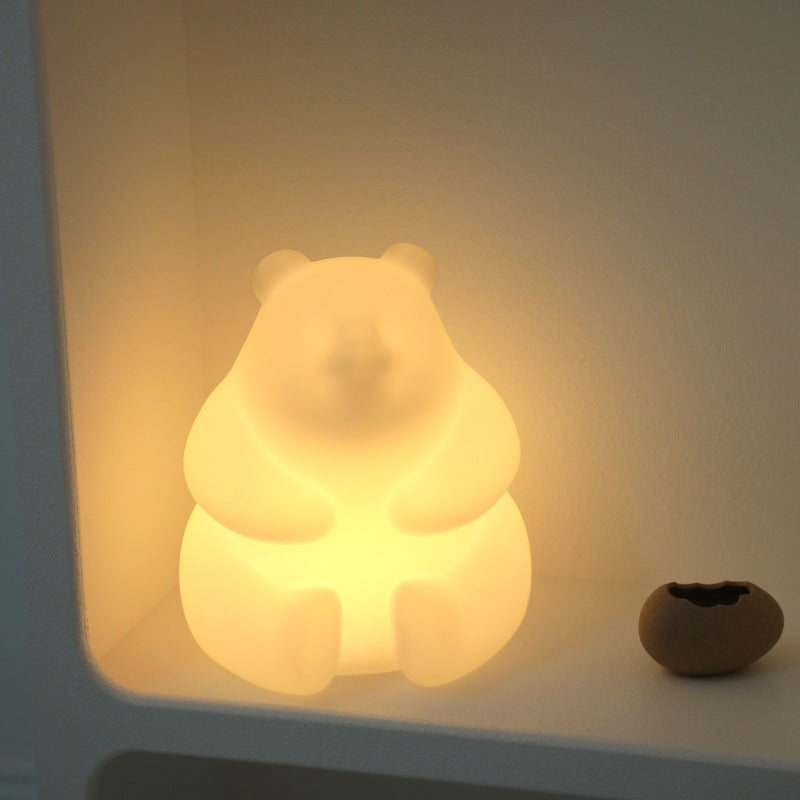 Zeitgenössische kreative Bär PE LED Tischlampe für das Wohnzimmer