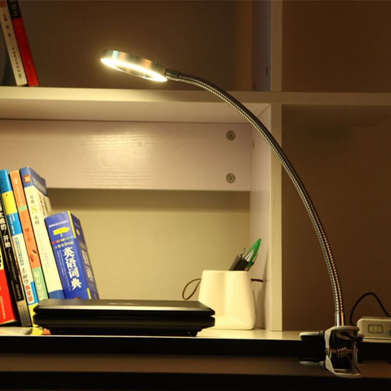 Kreative einfache USB-Hosenknopf-LED-Lese-Clip-Schreibtischlampe