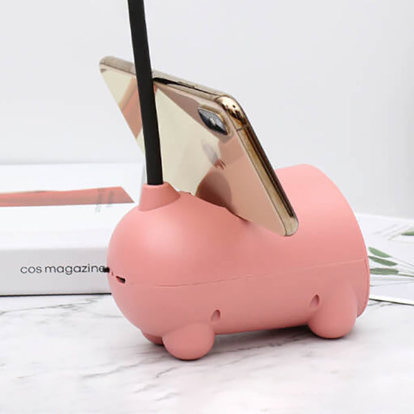 Cartoon Kreativ Rabbit LED Touch USB Stift Halter Schreibtisch Lampe