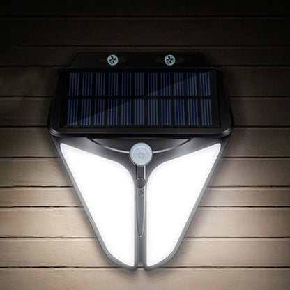 Solar Intelligentes Dreieck Außen Wasserdichte Körper Sensor Patio LED Wandlicht