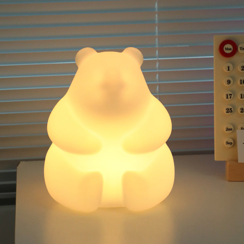 Zeitgenössische kreative Bär PE LED Tischlampe für das Wohnzimmer