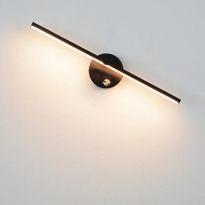 Nordic Minimalist Aluminium Langstreifen Schalter LED Spiegel Wandlicht Lampe