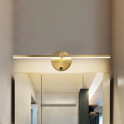 Nordic Minimalist Aluminium Langstreifen Schalter LED Spiegel Wandlicht Lampe