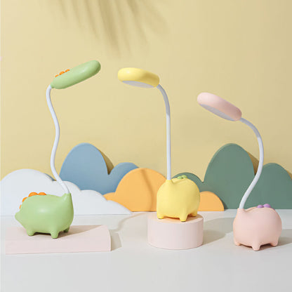 Wiederaufladbare LED-Schreibtischlampe mit Cartoon Dinosaurier Augenpflege