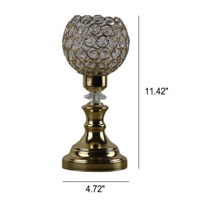 Europäische Luxus-Kristallkugel 1-Licht Kunst Tischlampe
