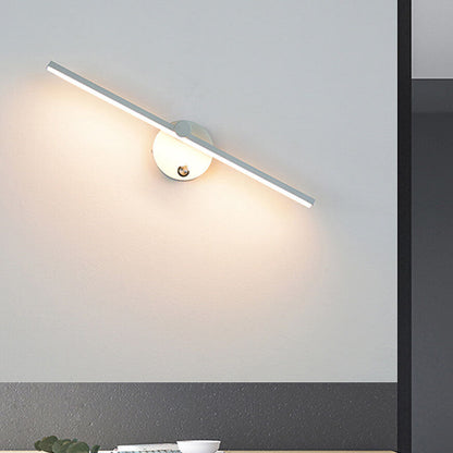 Nordic Minimalist Aluminium Langstreifen Schalter LED Spiegel Wandlicht Lampe