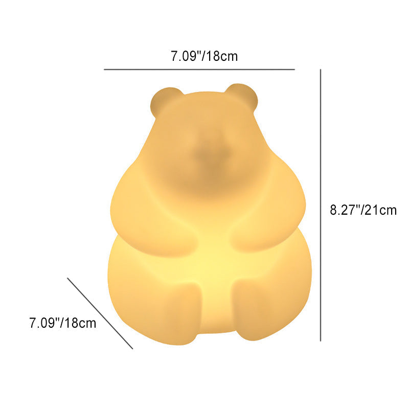 Zeitgenössische kreative Bär PE LED Tischlampe für das Wohnzimmer