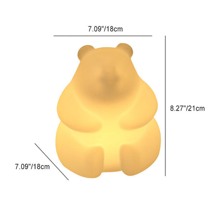 Zeitgenössische kreative Bär PE LED Tischlampe für das Wohnzimmer