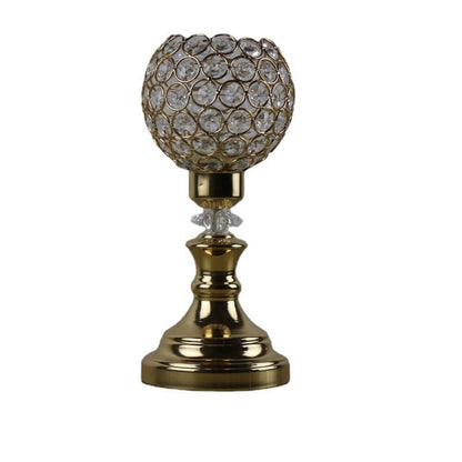 Europäische Luxus-Kristallkugel 1-Licht Kunst Tischlampe
