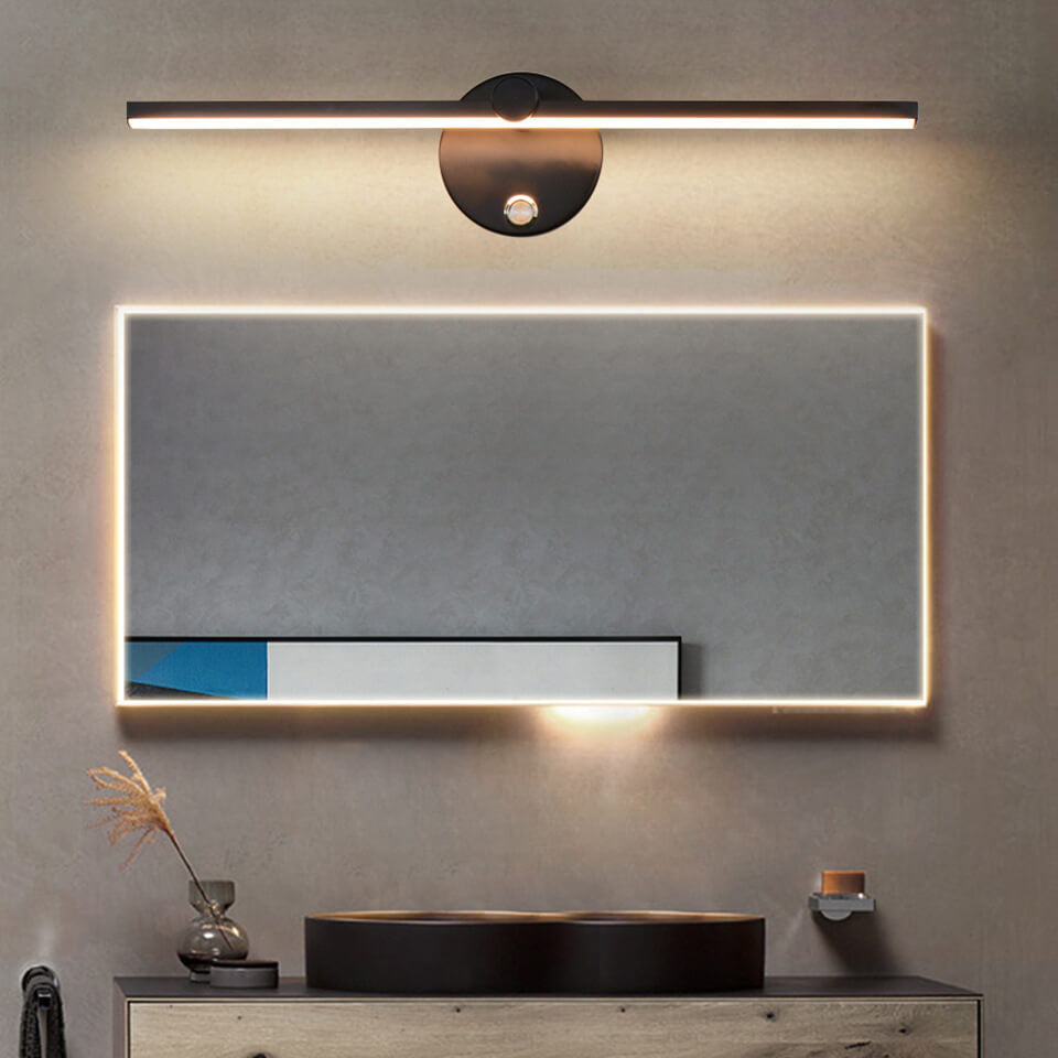 Nordic Minimalist Aluminium Langstreifen Schalter LED Spiegel Wandlicht Lampe