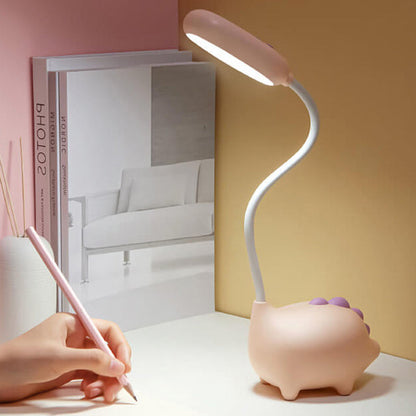 Wiederaufladbare LED-Schreibtischlampe mit Cartoon Dinosaurier Augenpflege
