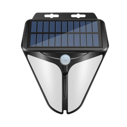 Solar Intelligentes Dreieck Außen Wasserdichte Körper Sensor Patio LED Wandlicht