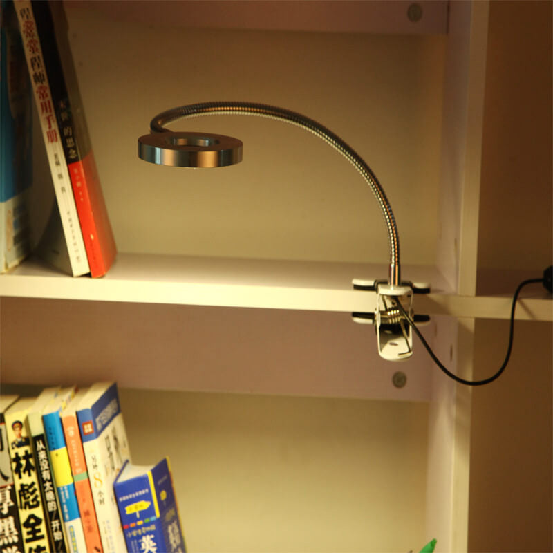 Kreative einfache USB-Hosenknopf-LED-Lese-Clip-Schreibtischlampe