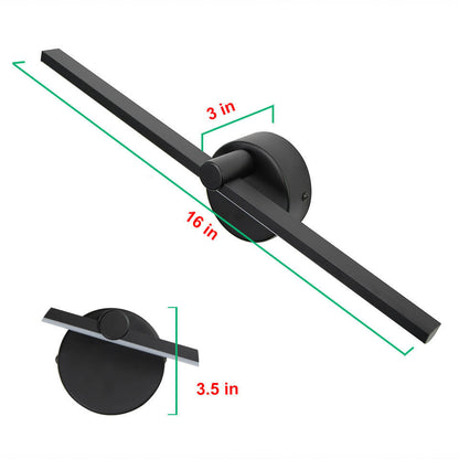 Nordic Minimalist Aluminium Langstreifen Schalter LED Spiegel Wandlicht Lampe
