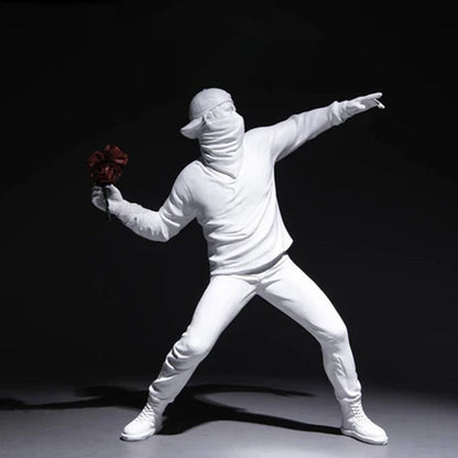 Banksy Blumen Randale Ornament