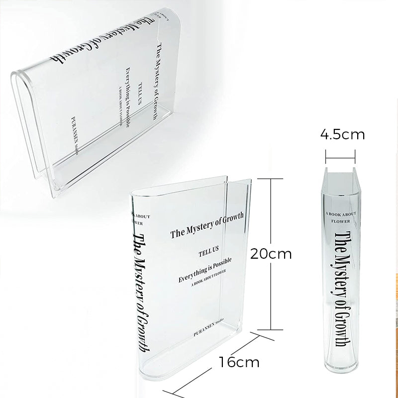 Buchform Acrylvase
