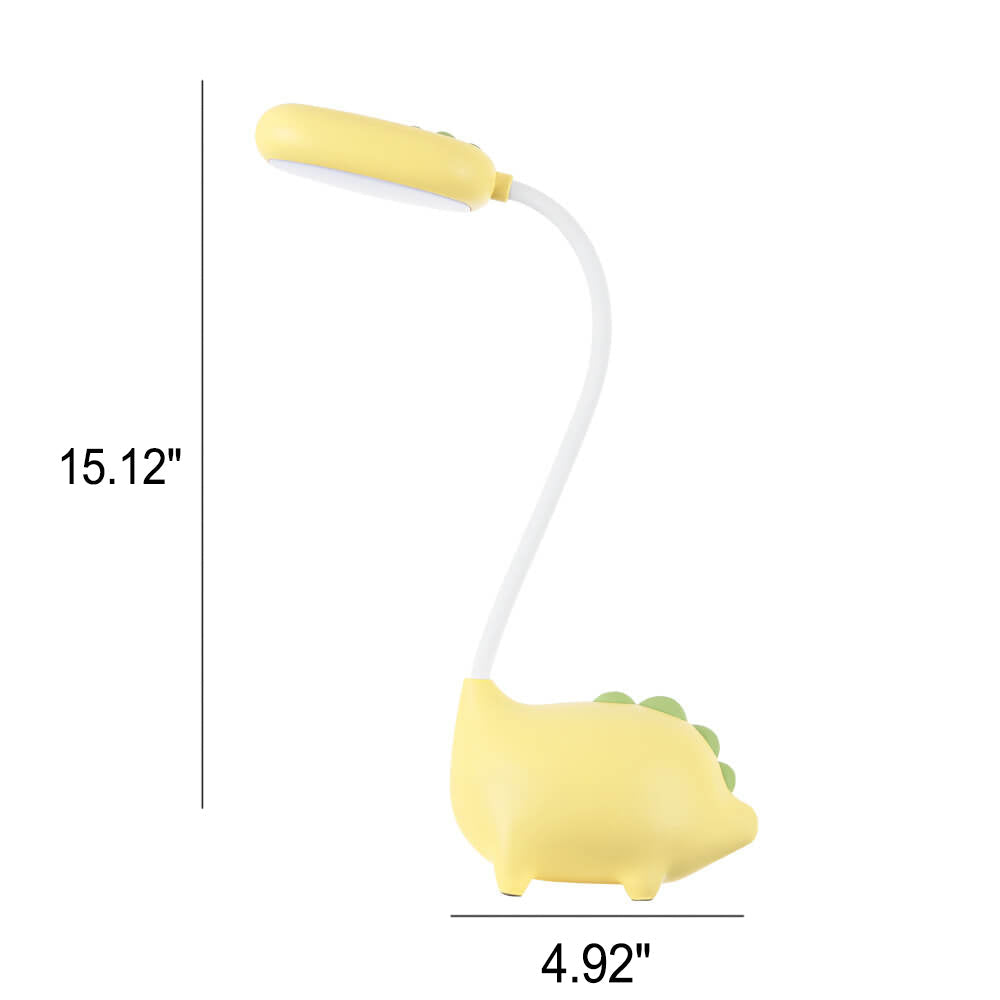 Wiederaufladbare LED-Schreibtischlampe mit Cartoon Dinosaurier Augenpflege