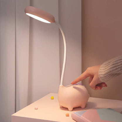 Wiederaufladbare LED-Schreibtischlampe mit Cartoon Dinosaurier Augenpflege