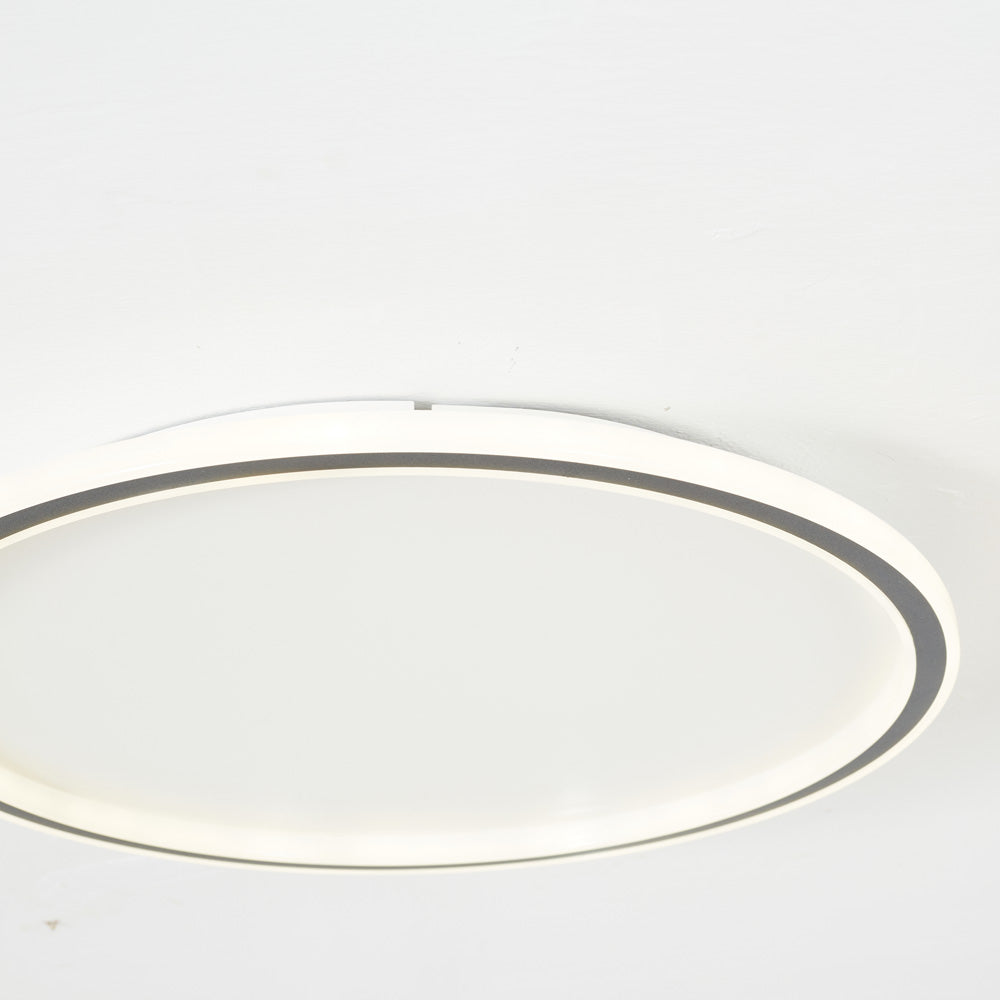 LunaNova - Moderne LED-Deckenleuchte Metall/Acryl für Wohn- und Schlafzimmer, Heim Zeile schwarz/weiß Design