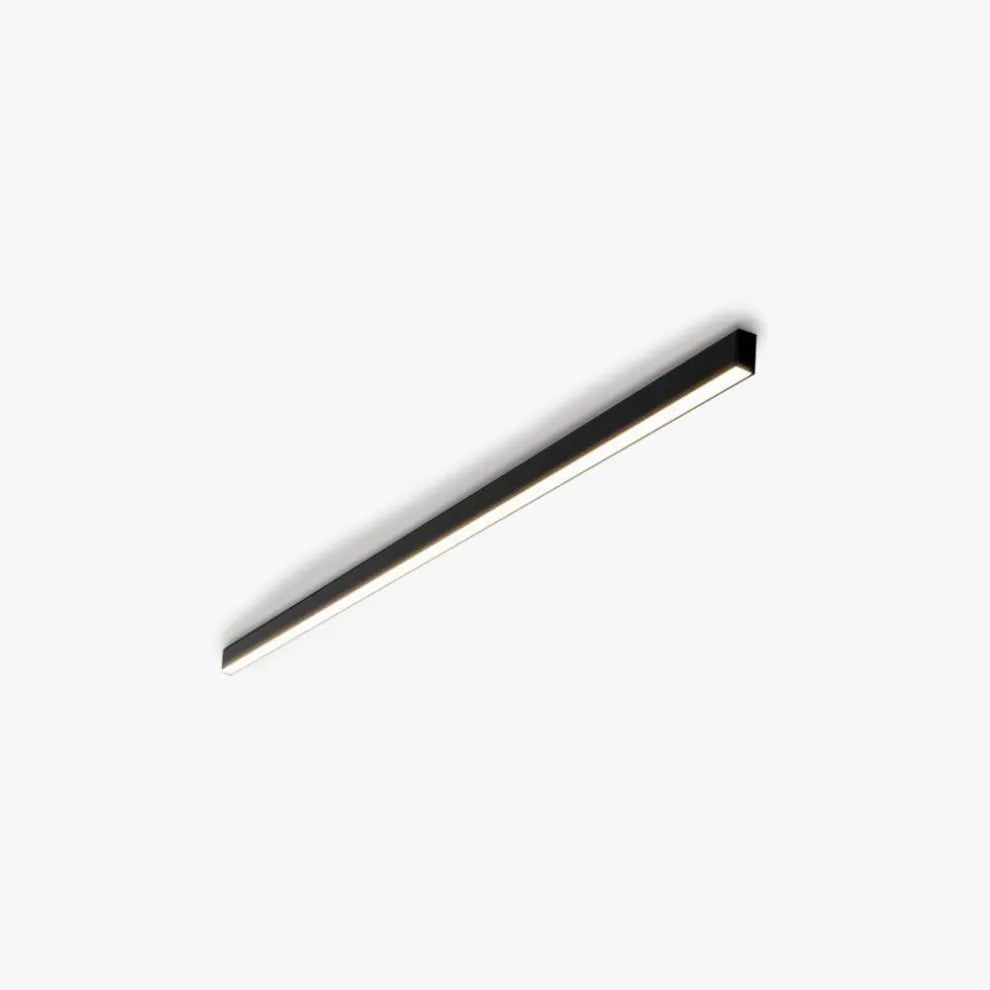 Schwarze Metall-Deckenlampe LED linear minimalistisches modernes Design
